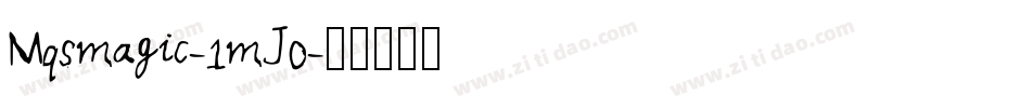 Mqsmagic-1mJ0字体转换