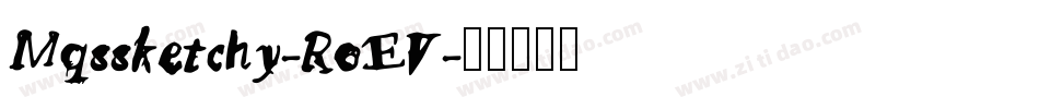 Mqssketchy-RoEV字体转换