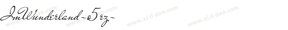 ImWunderland-o5rz字体转换