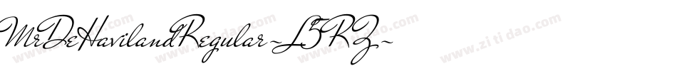 MrDeHavilandRegular-L5RZ字体转换