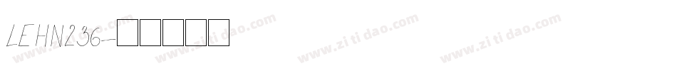 LEHN236字体转换