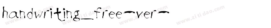 handwriting_free-ver字体转换