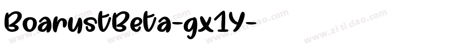 BoarustBeta-gx1Y字体转换