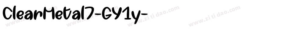 ClearMetal7-GY1y字体转换