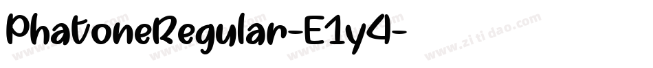 PhatoneRegular-E1y4字体转换