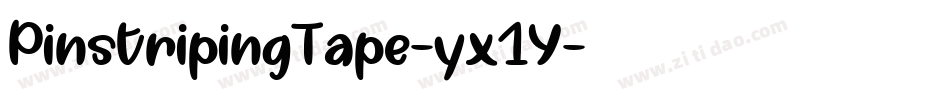 PinstripingTape-yx1Y字体转换