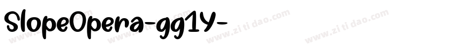 SlopeOpera-gg1Y字体转换