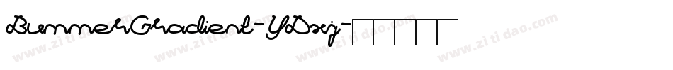 BummerGradient-YDxj字体转换