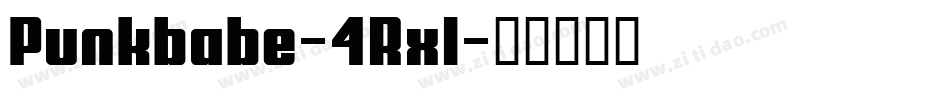 Punkbabe-4Rxl字体转换