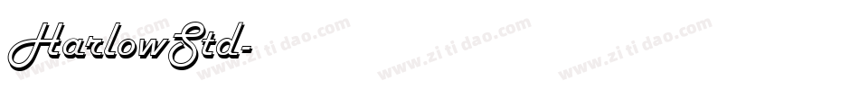 HarlowStd字体转换
