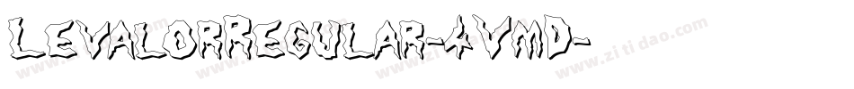 LevalorRegular-4VmD字体转换 LevalorRegular-4VmD字体转换
