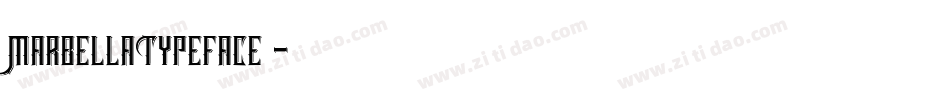 MarbellaTypeface支字体转换
