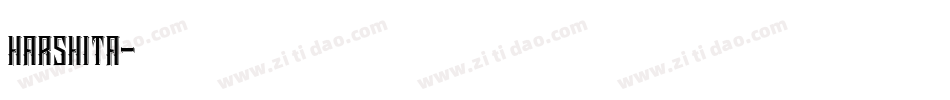 harshita字体转换