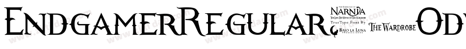 EndgamerRegular-6Odv字体转换