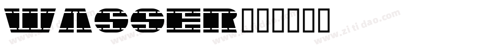 Wasser字体转换