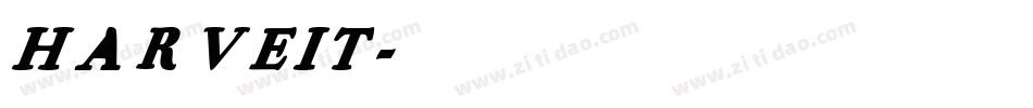 HARVEIT字体转换