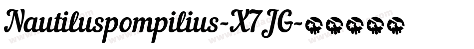 Nautiluspompilius-X7JG字体转换