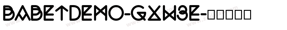 BabetDemo-gxw3E字体转换