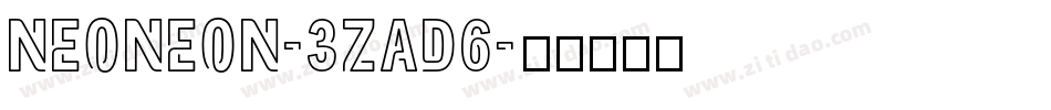 Neoneon-3zaD6字体转换