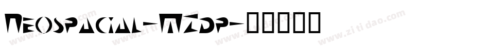 Neospacial-MZdp字体转换