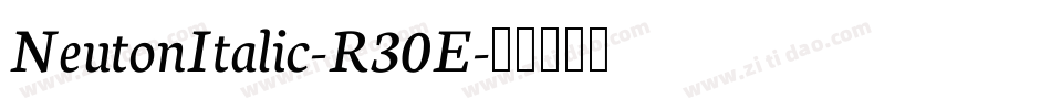 NeutonItalic-R30E字体转换