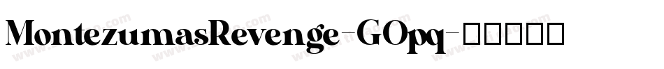 MontezumasRevenge-GOpq字体转换