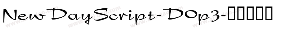 NewDayScript-D0p3字体转换