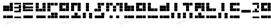 D3EuronismBoldItalic-2OZl字体转换