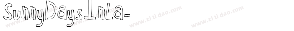 SunnyDaysInLa字体转换