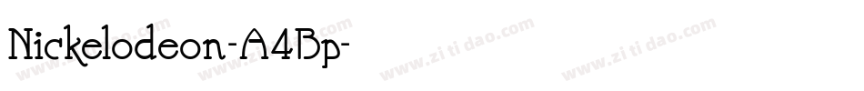 Nickelodeon-A4Bp字体转换