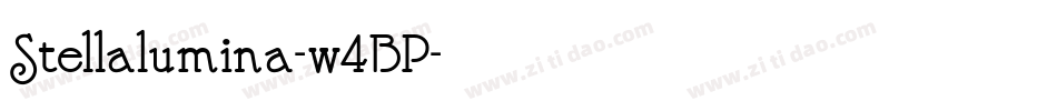 Stellalumina-w4BP字体转换