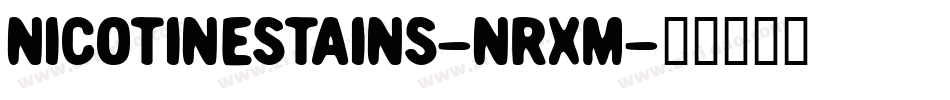 NicotineStains-nRXM字体转换