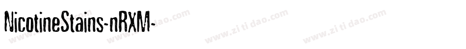 NicotineStains-nRXM字体转换