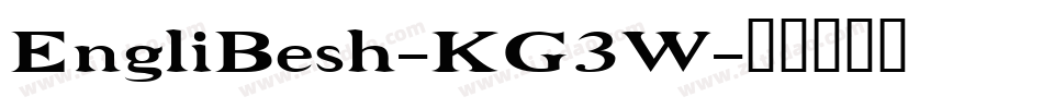 EngliBesh-KG3W字体转换