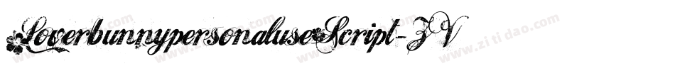LoverbunnypersonaluseScript-ZVy8x字体转换