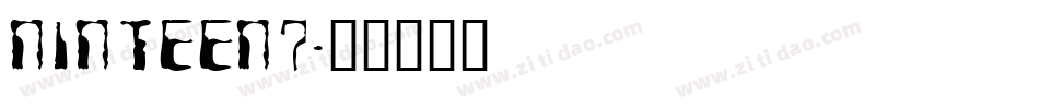 NINTEEN7字体转换