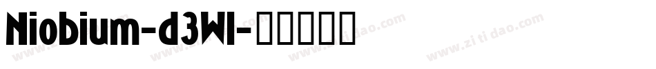 Niobium-d3Wl字体转换