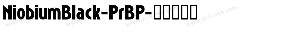 NiobiumBlack-PrBP字体转换