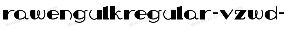RawengulkRegular-vZWD字体转换