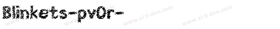 Blinkets-pvOr字体转换