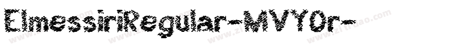 ElmessiriRegular-MVYOr字体转换