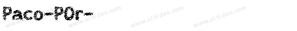 Paco-POr字体转换