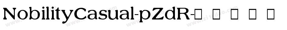 NobilityCasual-pZdR字体转换