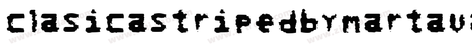 ClasicaStripedByMartaVanEck-GYga字体转换