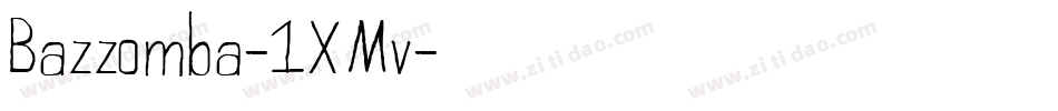 Bazzomba-1XMv字体转换