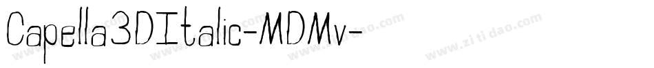 Capella3DItalic-MDMv字体转换