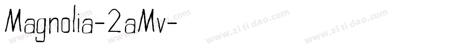 Magnolia-2aMv字体转换