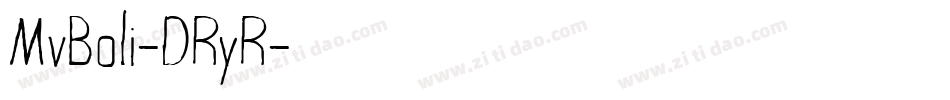 MvBoli-DRyR字体转换