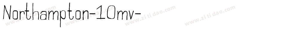Northampton-10mv字体转换