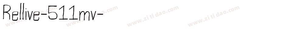 Rellive-511mv字体转换